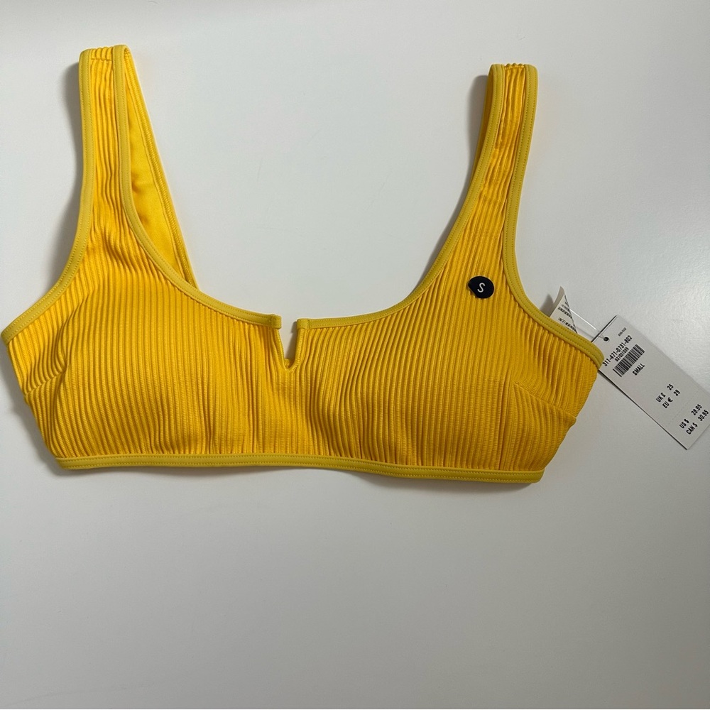 Hollister Yellow Bikini Top
